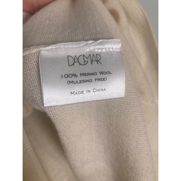 Dagmar Lightweight Merino Wool Quality V Neck Sweater Dolman Sleeve ~ Sz S - Picture 7 of 7